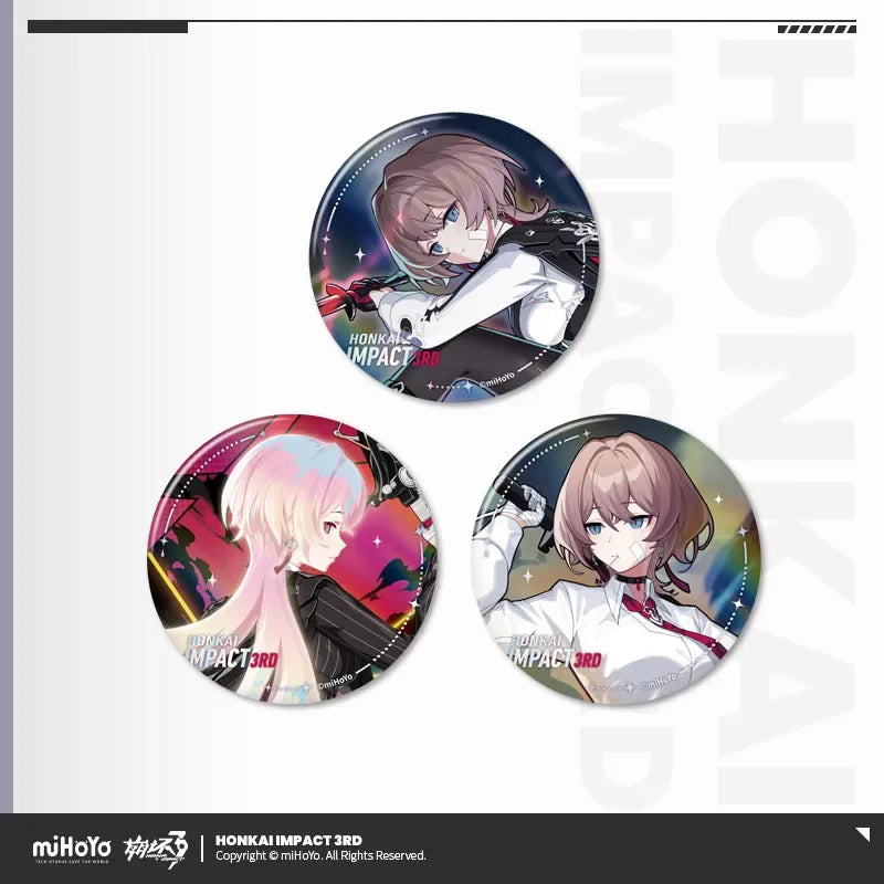Stigmata Series Tinplate Badge Set Vol.2 Honkai Impact 3rd A Forged Light ACG Go Anime www.acg-go.com Badge, Honkai Impact 3rd
