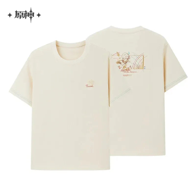 Kaveh Impression Theme Series T-shirt Genshin Impact Beige / XXXL ACG Go Anime www.acg-go.com Apparel, Kaveh, T-shirt