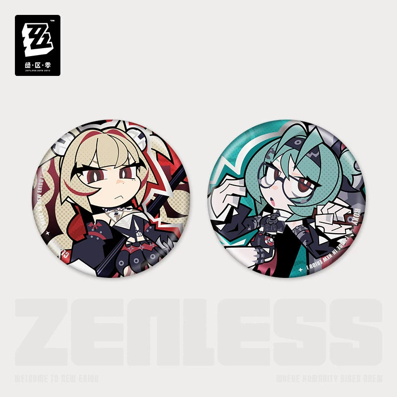 Zenless Zone Zero New Eridu Series Flint Workshop Chibi Tinplate Badge