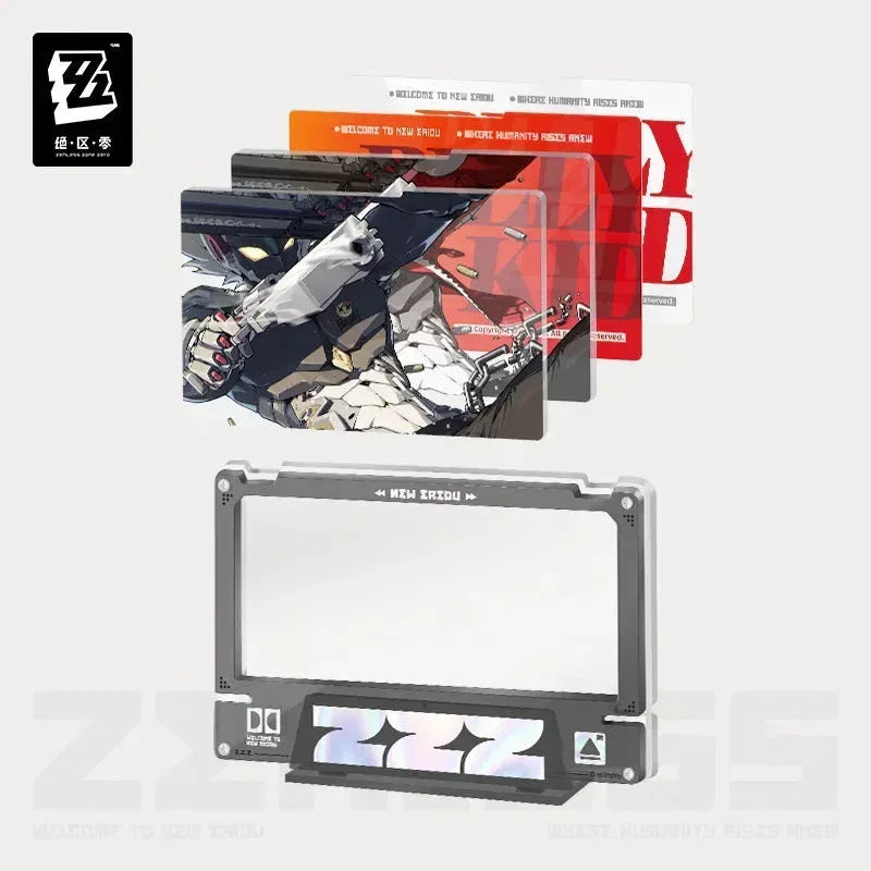 Zenless Zone Zero Mindscape Cinema Series Framed Acrylic Insert Set Cunning Hares Billy Kid / Frame + Inserts Set ACG Go Anime www.acg-go.com Anby Demara, Art Decor, Billy Kid, Nekomiya Mana, Nicole Demara