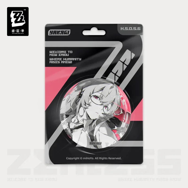 Zenless Zone Zero Mindscape Cinema Series Section 6 Reflective Badge Tsukishiro Yanagi ACG Go Anime www.acg-go.com Badge, Harumasa, Hoshimi Miyabi, Soukaku, Yanagi, Zenless Zone Zero