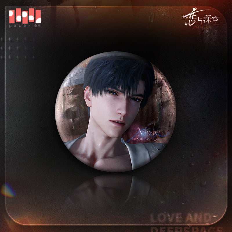 misky invasion series tinplate badge ACG GO