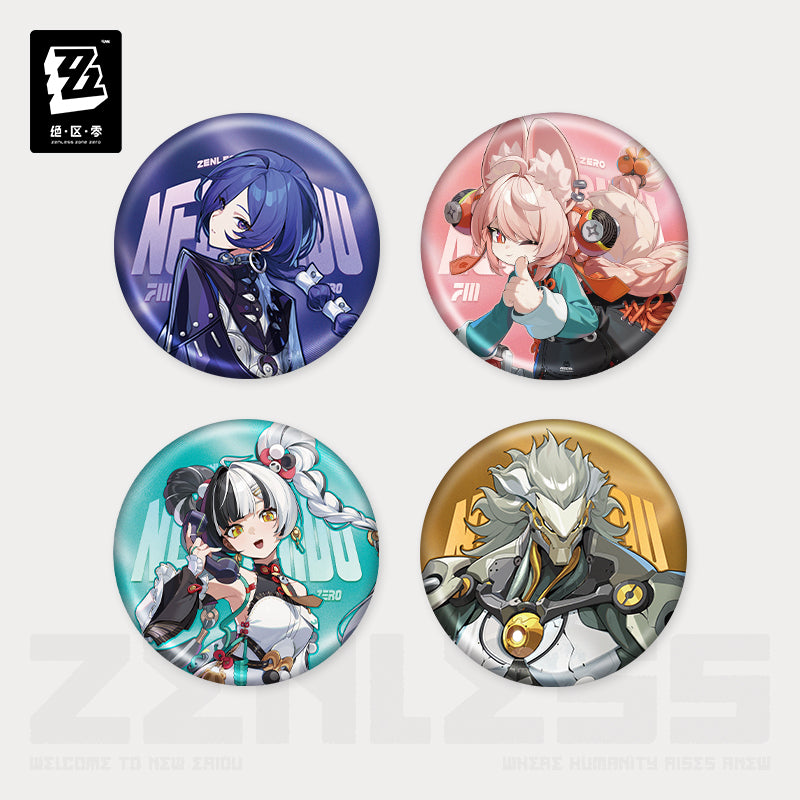 Zenless Zone Zero Artwork Series Krampus Tinplate Badge