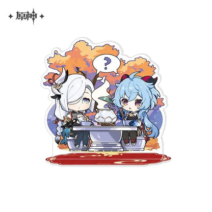 The Exquisite Night Chimes Series Chibi Character Merch Genshin Impact Standee - The Second Day Of The First Lunar Month ACG Go Anime www.acg-go.com Badge, Stand