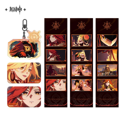 Sunset Series Mavuika Badge Keychain & Film Set