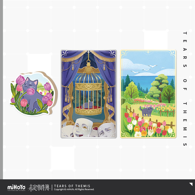 Dream And Hereafter Series Wooden Relief Refrigerator Magnet Commemorative Card Set