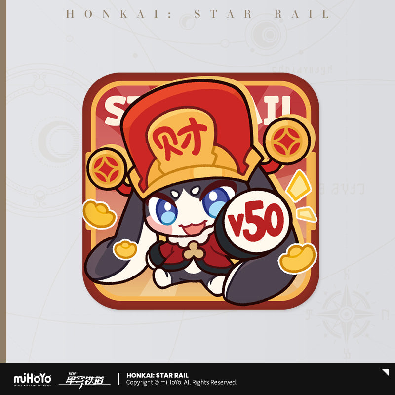 Honkai: Star Rail x KFC 2025 Series Chibi Emoji Tinplate Badge