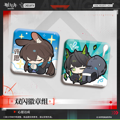 Arknights Glittering Shikishi Badge Set (Wish Fulfilled, Instant Heartbeat)