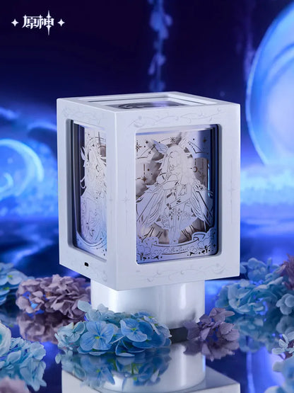 Genshin Impact Selenic Chronicles Series Rotating Paper Sculpture Night Light Music Gift Box