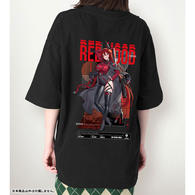 LOVECACAO Illustration Red Hood Tactical Fashion Ver. Unisex BIG Silhouette T-shirt