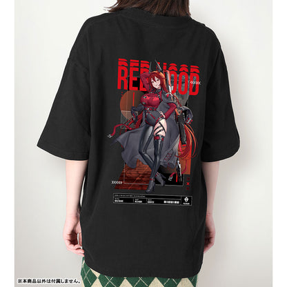 LOVECACAO Illustration Red Hood Tactical Fashion Ver. Unisex BIG Silhouette T-shirt