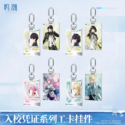 Wuthering Waves School Entry Pass Series ID Keychain (Aemeath, Luuk Herssen)