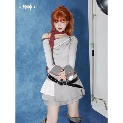 Genshin Impact Tartaglia Theme Impression Series Asymmetrical Long-Sleeve Knitwear