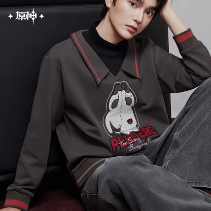 Arlecchino Theme Impression Series Faux Two-piece Hoodie