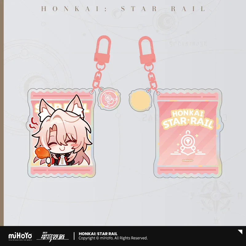 Honkai: Star Rail x KFC 2025 Series Chibi Emoji Acrylic Pendant Jiaoqiu Ver. B ACG Go Anime www.acg-go.com Fei Xiao, Honkai: Star Rail, Jiaoqiu, Moze, Owlbert, Pendant & Keychain, Pom-Pom