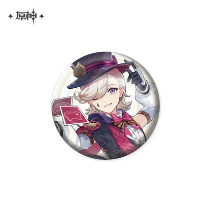 Genshin Impact 2023 Game Art Exhibition Series Merch Badge / Lyney ACG Go Anime www.acg-go.com Badge, Folder, Freminet, Lynette, Lyney, Stand, Stationary