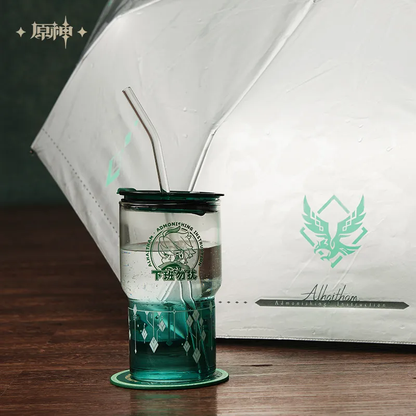 Genshin Impact Alhaitham Theme Impression Series Lidded Straw Cup Gift Set