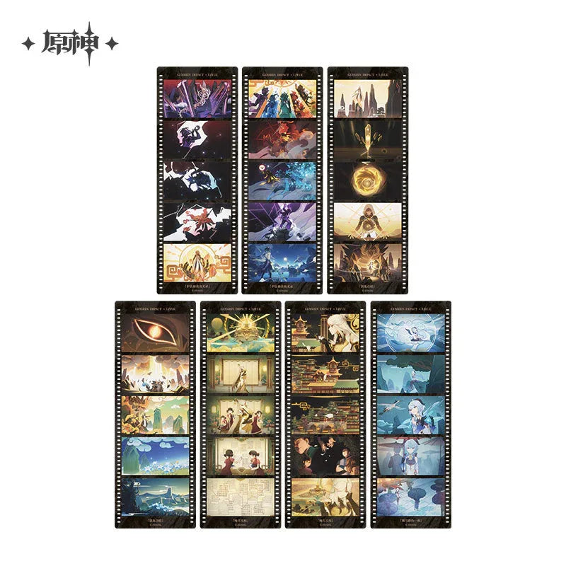 Earthly Glimpses Series Film Strip Style Bookmark Set Genshin Impact Liyue ACG Go Anime www.acg-go.com Bookmark, Event Artwork, Office Supply