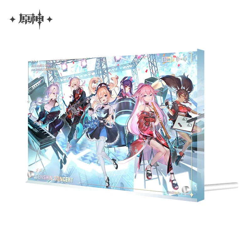 Concert 2022 Series Thick Acrylic Keepsake Genshin Impact Thick Acrylic Keepsake ACG Go Anime www.acg-go.com Art Decor, Barbara, Kaedehara Kazuha, Shenhe, Theme Artwork, Xinyan, Yae Miko, Yunjin