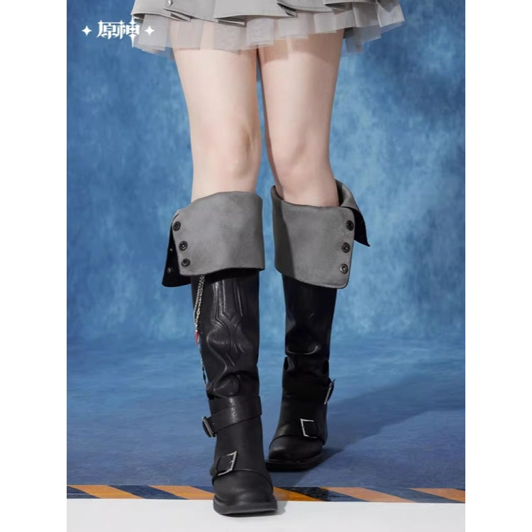 Genshin Impact Tartaglia Theme Impression Series Over-The-Knee Fold-Down Boots