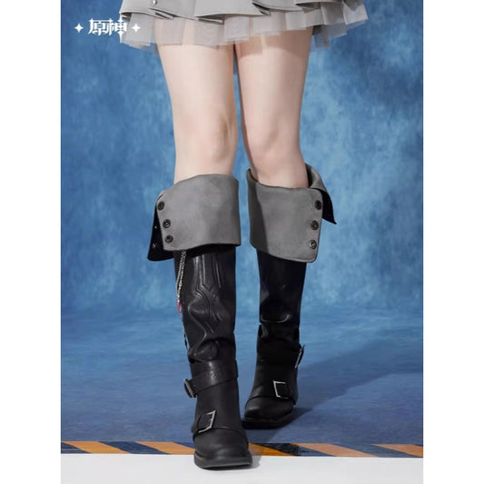Genshin Impact Tartaglia Theme Impression Series Over-The-Knee Fold-Down Boots