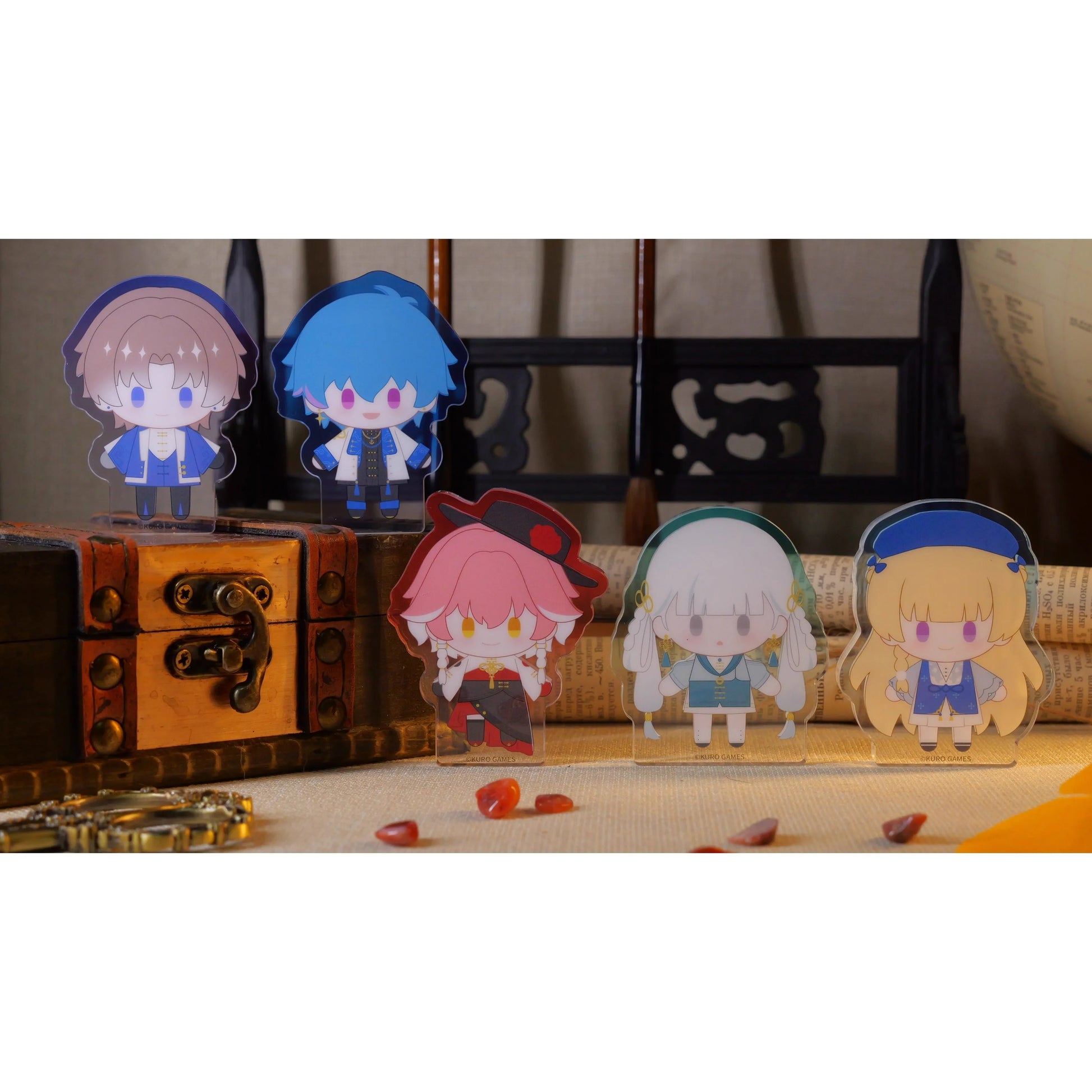 Wuthering Waves x Animate Dreamlike Shadow Series Merch Chibi Mini Stand / Changli ACG Go Anime www.acg-go.com Art Decor, Badge, Brant, Changli, Jinhsi, Pendant & Keychain, Phoebe, Stand, Wuthering Waves, Xiangli Yao