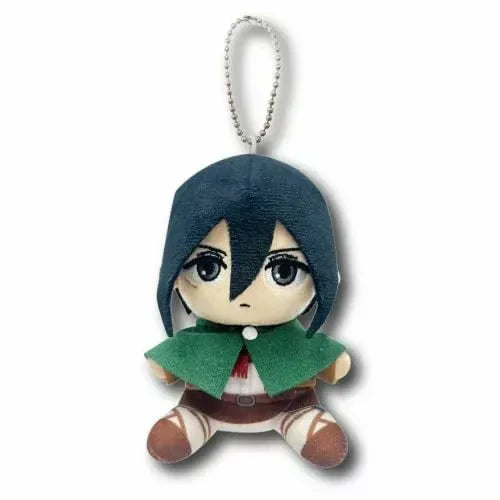 Attack on Titan Sitting Plush Keychain Mikasa ACG Go Anime www.acg-go.com Armin Arlert, Attack on Titan, Eren Yeager, Levi Ackerman, Mikasa Ackerman, Pendant & Keychain, Plush