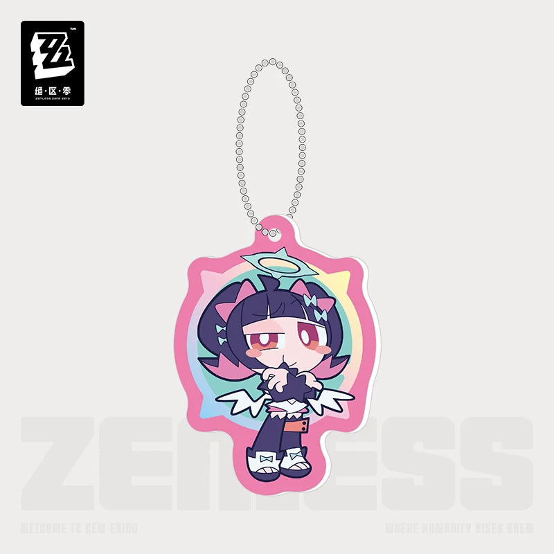 Zenless Zone Zero PINK Sugar Rush Series Chibi Acrylic Keychain