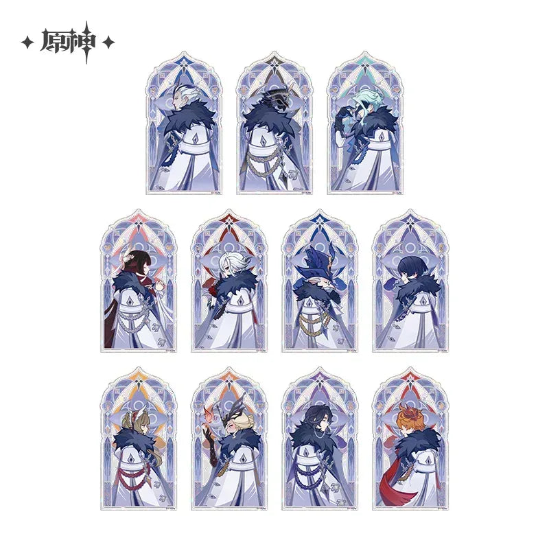 Genshin Impact Fatui Harbingers Series Frost and Flame Series Combinable Translucent Acrylic Stand Mystery Box All Set (11 pcs) ACG Go Anime www.acg-go.com Genshin Impact, Mystery Box, Stand