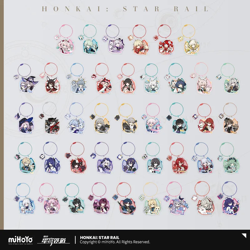 Honkai: Star Rail Little Cat Series Acrylic Keychain