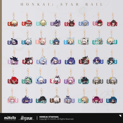 pom pom exhibition series acrylic keychain ACG GO