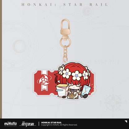 pom pom exhibition series acrylic keychain ACG GO