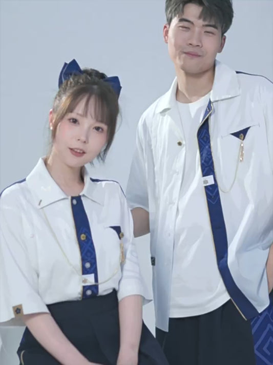 Genshin Impact Kamisato Ayaka Theme Impression Series Short Sleeve Shirt