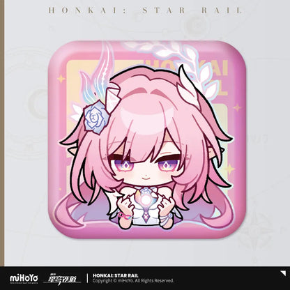 Honkai: Star Rail Pom-Pom Exhibition Series Square Tinplate Badge