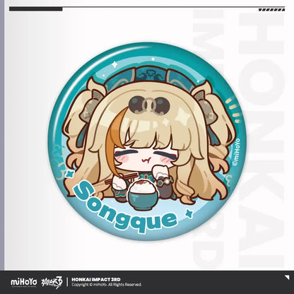 HONKAI MEME Series Tinplate Badge Honkai Impact 3rd Songque Leaf's Visions Ver. ACG Go Anime www.acg-go.com Bronya, Coralie, Dream Seeker, Elysia, Fu Hua, Griseo, Helia, Herrscher of Sentience, Honkai Impact 3rd, Kiana, Raiden Mei, Seele, Senadina, Songque, Thelema, Theresa, Vita