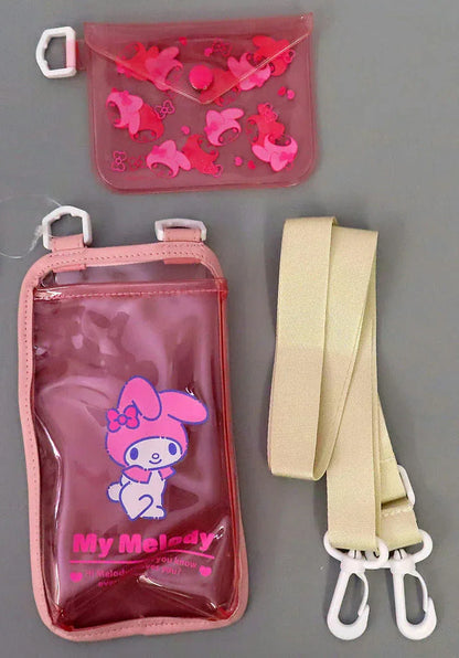 Card Holder Bag Set Sanrio Characters My Melody ACG Go Anime www.acg-go.com Badtz-Maru, Card Package, Cinnamoroll, Clear Bag, Hangyodon, Hello Kitty, Kuromi, My Melody, Office Supply, Pochacco, Pompom Purin, Sanrio