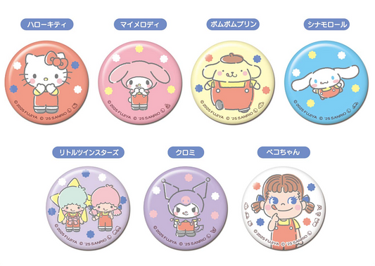 Sanrio Characters x PEKO Together In Fun Forever Series Badge Vol. 1 Mystery Box