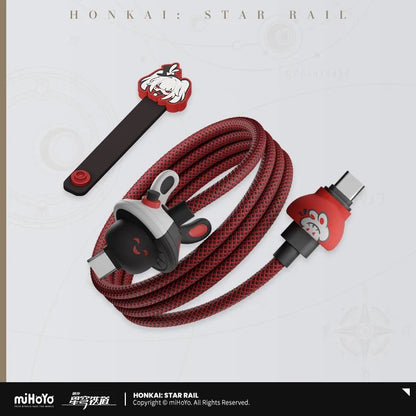 Honkai: Star Rail Sparkle & Sparxie Series 100W Braided Data Cable