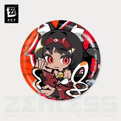 Zenless Zone Zero New Eridu Series Cunning Hares (Gentle House) Chibi Tinplate Badge