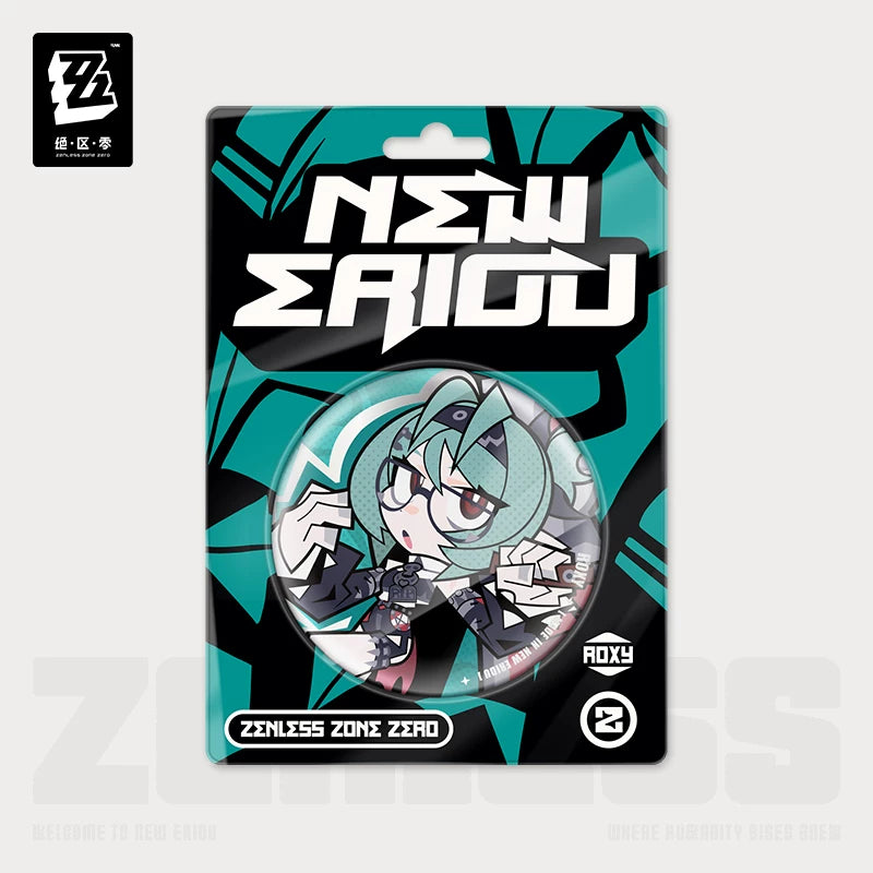 Zenless Zone Zero New Eridu Series Flint Workshop Chibi Tinplate Badge
