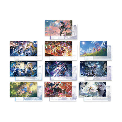 resonator theme illustration postcard set ACG GO