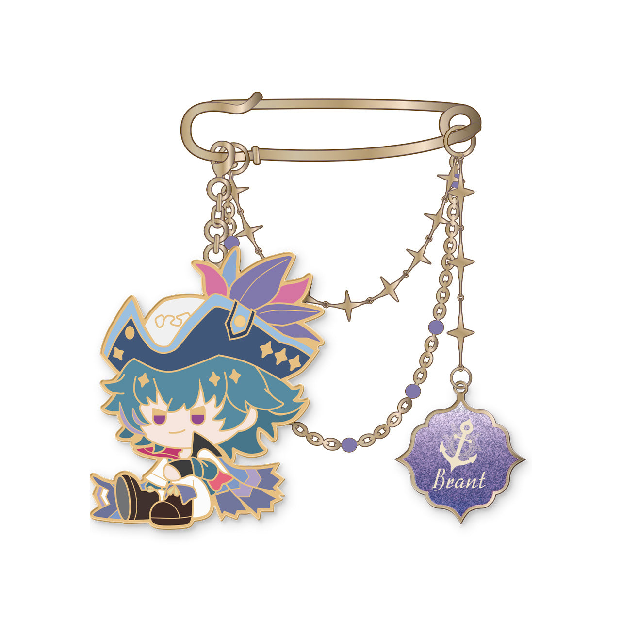 resonator theme metal brooch ACG GO