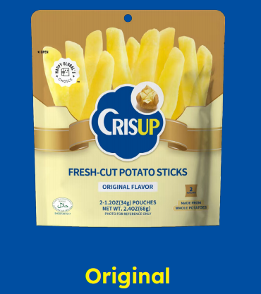 Crisup Fresh Cut Potato Sticks Bag Small Package (6 Flavors)