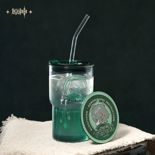 Genshin Impact Alhaitham Theme Impression Series Lidded Straw Cup Gift Set