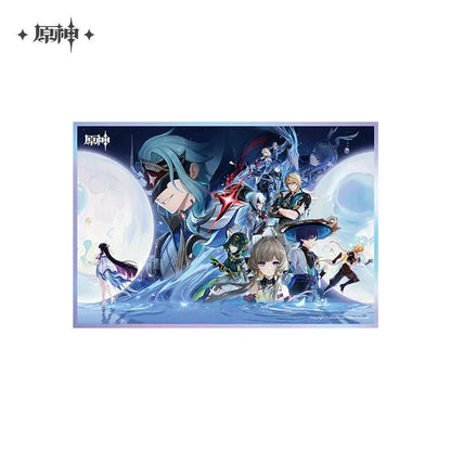Genshin Impact A Traveler on Winter's Night Series Merch Shikishi Cardboard ACG Go Anime www.acg-go.com Art Decor, Badge, Columbina, Genshin Impact, Il Dottore, Pendant & Keychain, Sandrone, Varka, Wanderer, Zibai