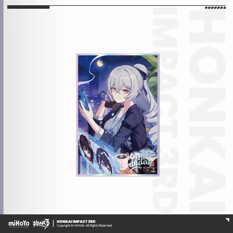 Birthday Greeting Series PET Shikishi Cardboard Honkai Impact 3rd Bronya ACG Go Anime www.acg-go.com Aponia, Bronya, Carol, Eden, Elysia, Fu Hua, Honkai Impact 3rd, Li Sushang, Mobius, Murata Himeko, Natasha, Pardofelis, Raiden Mei, Rita, Seele, Shigure Kira, Shikishi, Theresa, Vill-V, Yae Sakura