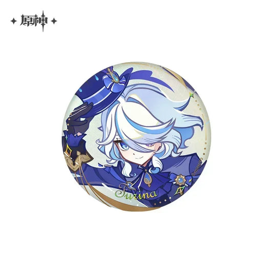Genshin Impact The Long Way Home Series Badge & Collection Card Set Badge - Furina ACG Go Anime www.acg-go.com Badge, Furina, Genshin Impact, Nahida, Raiden Shogun, Venti