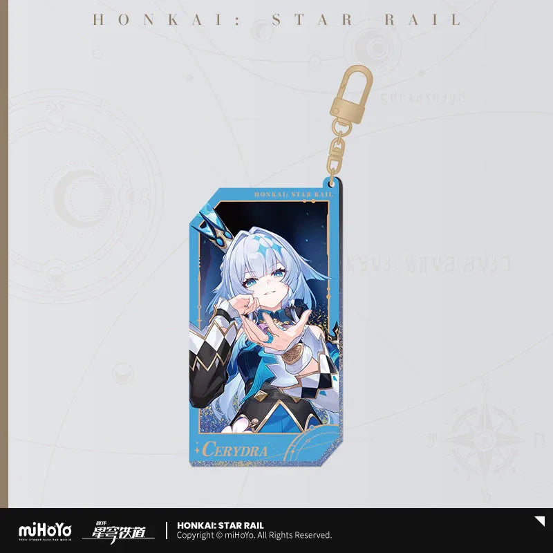 Honkai: Star Rail Invitation From The Stellar Series Glitter Quicksand Acrylic Keychain