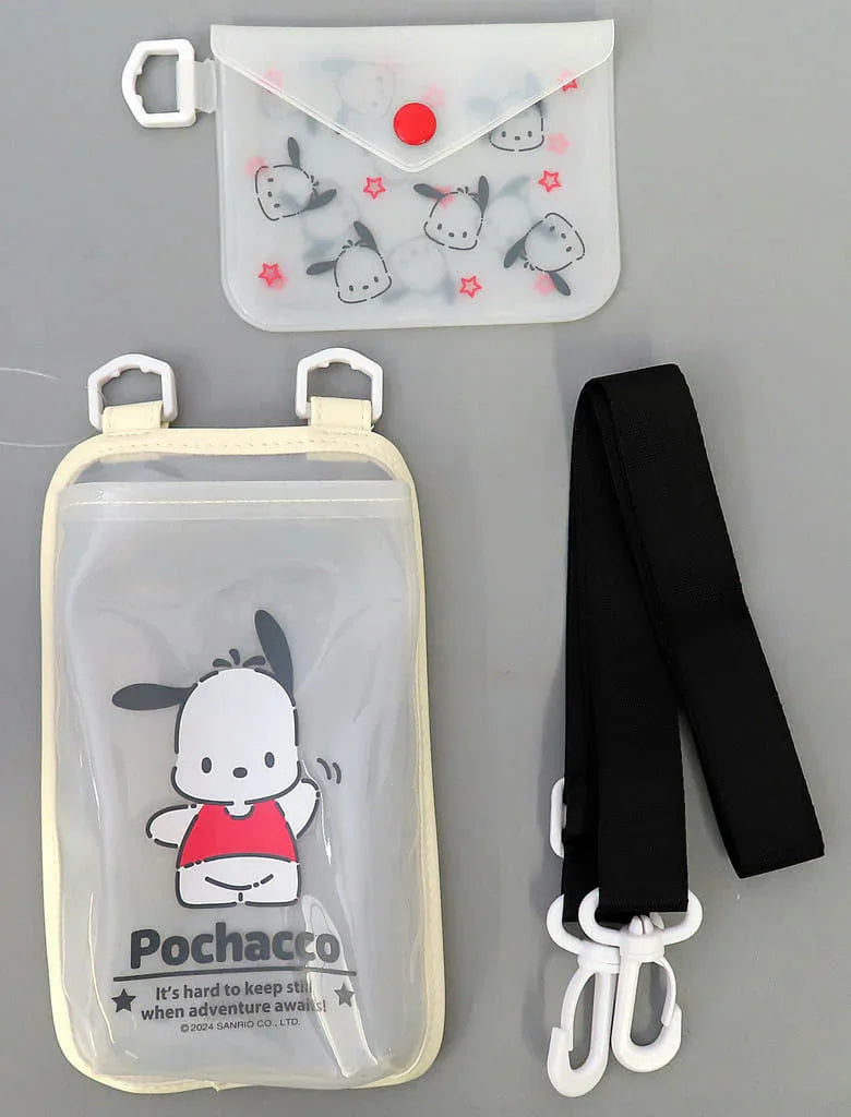 Card Holder Bag Set Sanrio Characters Kuromi ACG Go Anime www.acg-go.com Badtz-Maru, Card Package, Cinnamoroll, Clear Bag, Hangyodon, Hello Kitty, Kuromi, My Melody, Office Supply, Pochacco, Pompom Purin, Sanrio