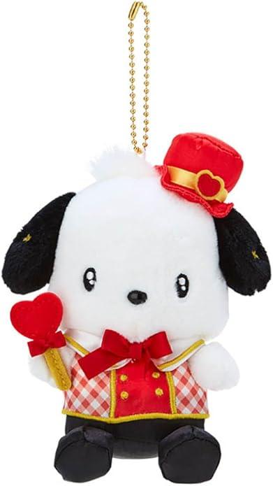 Love Magic Plaid Costume Plush Pendant Sanrio Characters Pochacco ACG Go Anime www.acg-go.com Badtz-Maru, Cinnamoroll, Cogimyun, Corocorokuririn, Gudetama, Hanamaruobake, Hangyodon, Hello Kitty, Keroppi, KIRIMIchan., Kuromi, Little Twin Stars, My Melody, My Sweet Piano, Pekkle, Pendant & Keychain, Plush, Pochacco, Pompom Purin, Sanrio, Tuxedo Sam, U*SA*HA*NA, Wish Me Mell